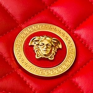 Versace red back pack